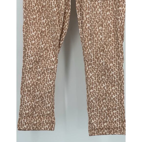Anthropologie The Wanderer Pants 29 Leopard Print Cotton Linen Boho Chic - Picture 6 of 14